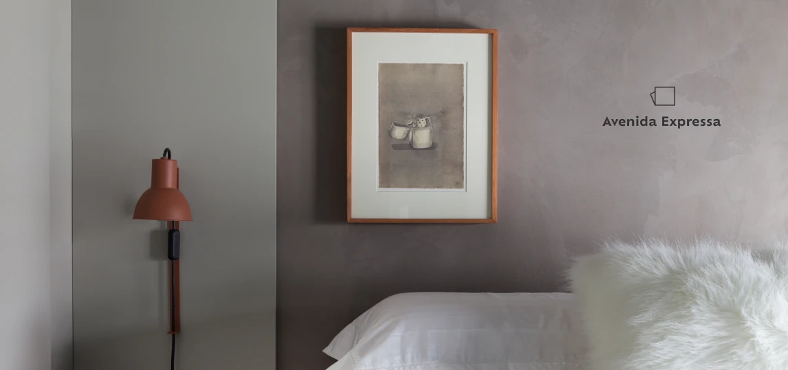 suvinil cimento queimado avenida expressa Parede pintada com Suvinil Cimento Queimado Avenida Expressa.