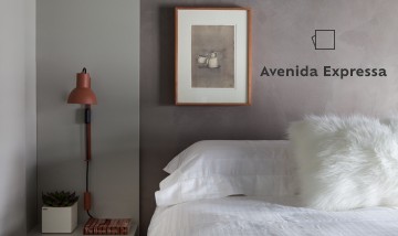 suvinil cimento queimado avenida expressa Parede pintada com Suvinil Cimento Queimado Avenida Expressa.