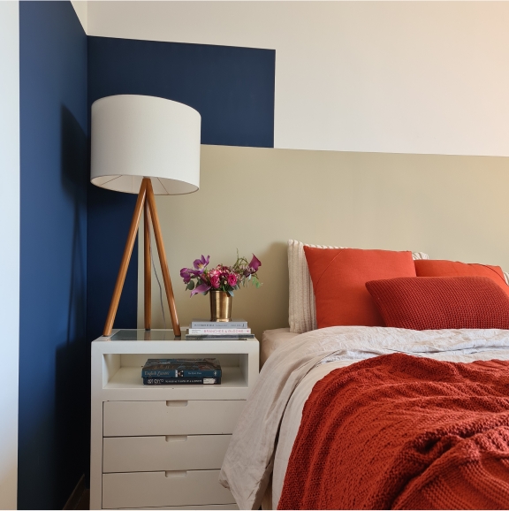 quarto paleta cores mata atlantica Quarto com a paleta de cores da Mata Atlântica.